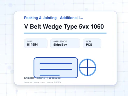 V Belt Wedge Type 5vx 1060 - Packing & Jointing - Additional Items - IMPA 814954 - UOM PCS