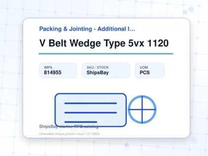 V Belt Wedge Type 5vx 1120 - Packing & Jointing - Additional Items - IMPA 814955 - UOM PCS