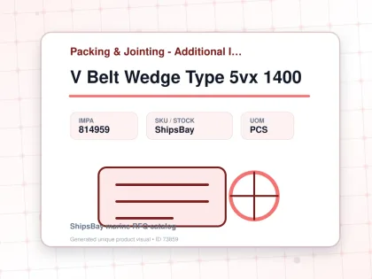 V Belt Wedge Type 5vx 1400 - Packing & Jointing - Additional Items - IMPA 814959 - UOM PCS