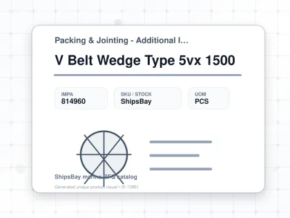 V Belt Wedge Type 5vx 1500 - Packing & Jointing - Additional Items - IMPA 814960 - UOM PCS