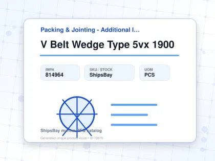 V Belt Wedge Type 5vx 1900 - Packing & Jointing - Additional Items - IMPA 814964 - UOM PCS