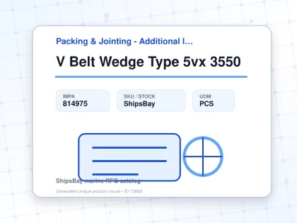 V Belt Wedge Type 5vx 3550 - Packing & Jointing - Additional Items - IMPA 814975 - UOM PCS
