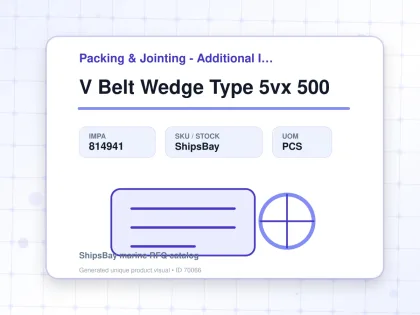 V Belt Wedge Type 5vx 500 - Packing & Jointing - Additional Items - IMPA 814941 - UOM PCS