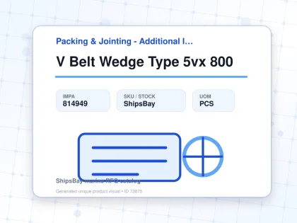 V Belt Wedge Type 5vx 800 - Packing & Jointing - Additional Items - IMPA 814949 - UOM PCS