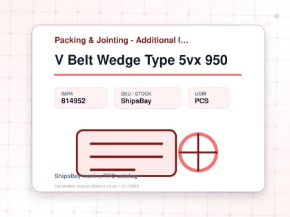 V Belt Wedge Type 5vx 950 - Packing & Jointing - Additional Items - IMPA 814952 - UOM PCS