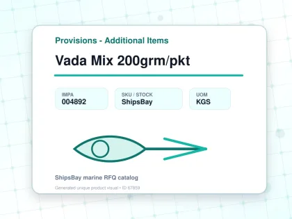 Vada Mix 200grm/pkt - Provisions - Additional Items - IMPA 004892 - UOM KGS