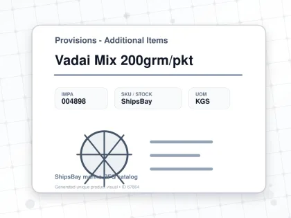Vadai Mix 200grm/pkt - Provisions - Additional Items - IMPA 004898 - UOM KGS