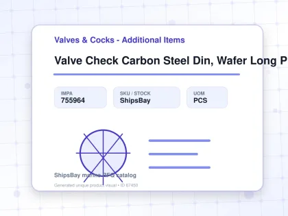 Valve Check Carbon Steel Din, Wafer Long Pn16 #4012 100mm - Valves & Cocks - Additional Items - IMPA 755964 - UOM PCS