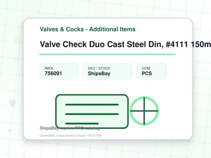 Valve Check Duo Cast Steel Din, #4111 150mm - Valves & Cocks - Additional Items - IMPA 756091 - UOM PCS