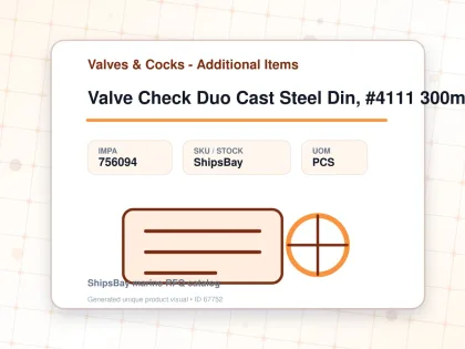 Valve Check Duo Cast Steel Din, #4111 300mm - Valves & Cocks - Additional Items - IMPA 756094 - UOM PCS