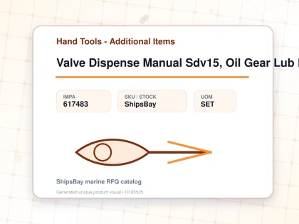 Valve Dispense Manual Sdv15, Oil Gear Lub Ext Graco 247714 - Hand Tools - Additional Items - IMPA 617483 - UOM SET