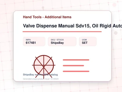 Valve Dispense Manual Sdv15, Oil Rigid Auto Graco 247712 - Hand Tools - Additional Items - IMPA 617481 - UOM SET