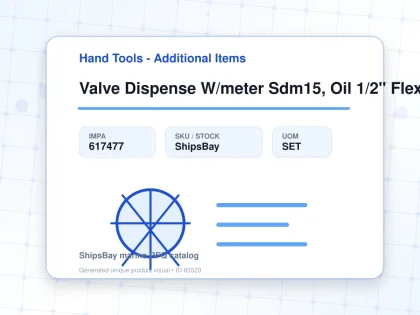 Valve Dispense W/meter Sdm15, Oil 1/2" Flex Graco 256837 - Hand Tools - Additional Items - IMPA 617477 - UOM SET