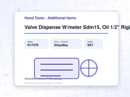 Valve Dispense W/meter Sdm15, Oil 1/2" Rigid Graco 256836 - Hand Tools - Additional Items - IMPA 617476 - UOM SET