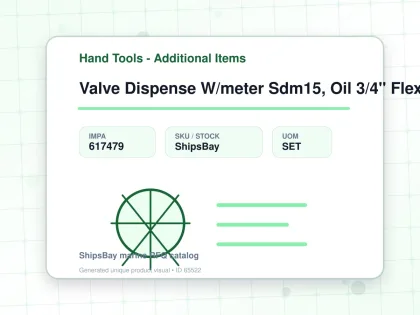 Valve Dispense W/meter Sdm15, Oil 3/4" Flex Ext Graco 255801 - Hand Tools - Additional Items - IMPA 617479 - UOM SET
