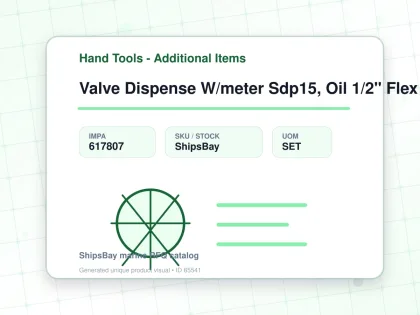 Valve Dispense W/meter Sdp15, Oil 1/2" Flex Graco 256839 - Hand Tools - Additional Items - IMPA 617807 - UOM SET