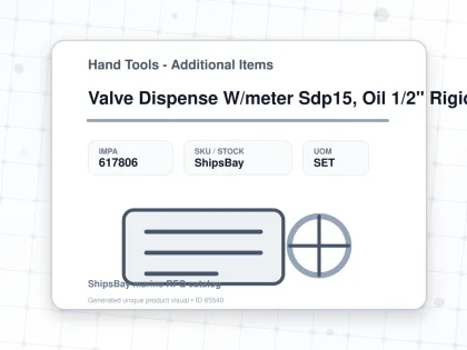 Valve Dispense W/meter Sdp15, Oil 1/2" Rigid Graco 256838 - Hand Tools - Additional Items - IMPA 617806 - UOM SET