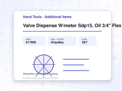 Valve Dispense W/meter Sdp15, Oil 3/4" Flex Graco 255354 - Hand Tools - Additional Items - IMPA 617809 - UOM SET