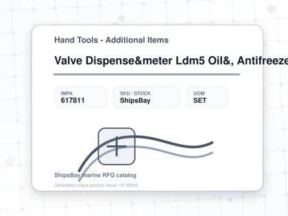 Valve Dispense&meter Ldm5 Oil&, Antifreeze Rigid Graco 256215 - Hand Tools - Additional Items - IMPA 617811 - UOM SET