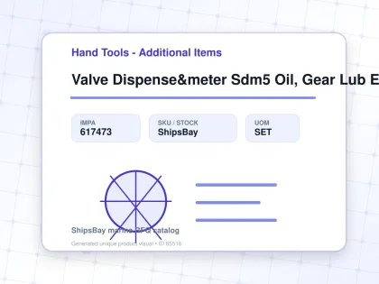 Valve Dispense&meter Sdm5 Oil, Gear Lub Extens Graco 255349 - Hand Tools - Additional Items - IMPA 617473 - UOM SET
