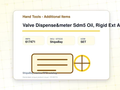Valve Dispense&meter Sdm5 Oil, Rigid Ext Auto Graco 255350 - Hand Tools - Additional Items - IMPA 617471 - UOM SET