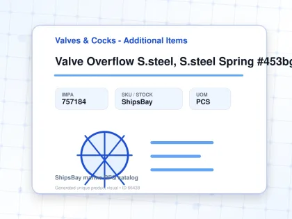 Valve Overflow S.steel, S.steel Spring #453bgfo Din 32 - Valves & Cocks - Additional Items - IMPA 757184 - UOM PCS