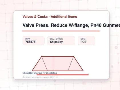 Valve Press. Reduce W/flange, Pn40 Gunmetal #682mgfo-sp Dn40 - Valves & Cocks - Additional Items - IMPA 756576 - UOM PCS