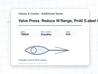 Valve Press. Reduce W/flange, Pn40 S.steel #482mgfo-hp Dn50 - Valves & Cocks - Additional Items - IMPA 756634 - UOM PCS
