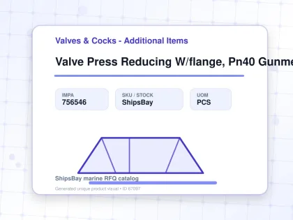 Valve Press Reducing W/flange, Pn40 Gunmetal 682mgfo-sp Dn100 - Valves & Cocks - Additional Items - IMPA 756546 - UOM PCS
