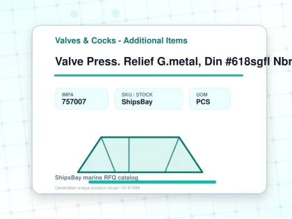 Valve Press. Relief G.metal, Din #618sgfl Nbr Seal 3/8" - Valves & Cocks - Additional Items - IMPA 757007 - UOM PCS