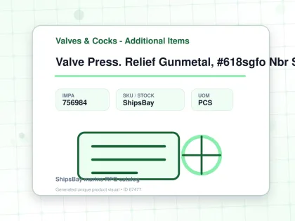 Valve Press. Relief Gunmetal, #618sgfo Nbr Seal 1" - Valves & Cocks - Additional Items - IMPA 756984 - UOM PCS