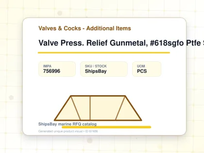Valve Press. Relief Gunmetal, #618sgfo Ptfe Seal 1-1/2" - Valves & Cocks - Additional Items - IMPA 756996 - UOM PCS