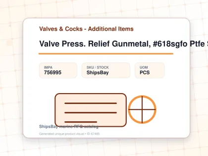 Valve Press. Relief Gunmetal, #618sgfo Ptfe Seal 1-1/4" - Valves & Cocks - Additional Items - IMPA 756995 - UOM PCS