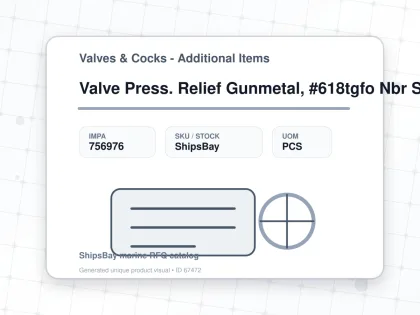 Valve Press. Relief Gunmetal, #618tgfo Nbr Seal 1-1/2" - Valves & Cocks - Additional Items - IMPA 756976 - UOM PCS