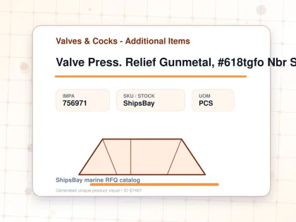 Valve Press. Relief Gunmetal, #618tgfo Nbr Seal 3/8" - Valves & Cocks - Additional Items - IMPA 756971 - UOM PCS