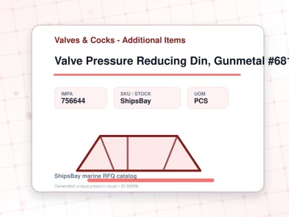 Valve Pressure Reducing Din, Gunmetal #681mgfo-lp Dn20 - Valves & Cocks - Additional Items - IMPA 756644 - UOM PCS