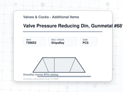 Valve Pressure Reducing Din, Gunmetal #681mgfo-lp Dn25 - Valves & Cocks - Additional Items - IMPA 756653 - UOM PCS
