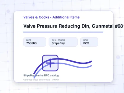 Valve Pressure Reducing Din, Gunmetal #681mgfo-lp Dn40 - Valves & Cocks - Additional Items - IMPA 756663 - UOM PCS
