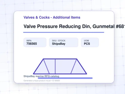 Valve Pressure Reducing Din, Gunmetal #681mgfo-sp Dn40 - Valves & Cocks - Additional Items - IMPA 756565 - UOM PCS