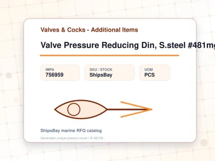 Valve Pressure Reducing Din, S.steel #481mgfo-hp Dn15 - Valves & Cocks - Additional Items - IMPA 756959 - UOM PCS