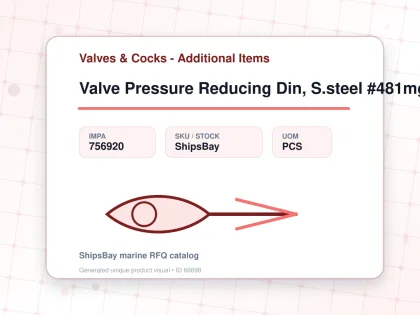 Valve Pressure Reducing Din, S.steel #481mgfo-lp Dn20 - Valves & Cocks - Additional Items - IMPA 756920 - UOM PCS