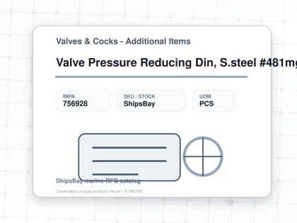 Valve Pressure Reducing Din, S.steel #481mgfo-lp Dn32 - Valves & Cocks - Additional Items - IMPA 756928 - UOM PCS