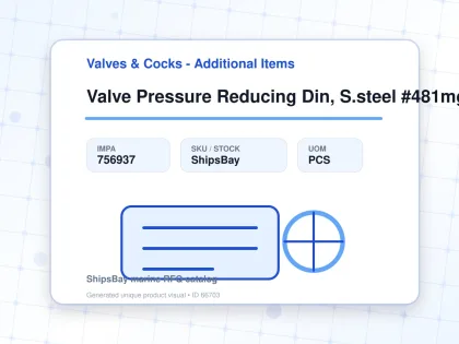 Valve Pressure Reducing Din, S.steel #481mgfo-sp Dn15 - Valves & Cocks - Additional Items - IMPA 756937 - UOM PCS