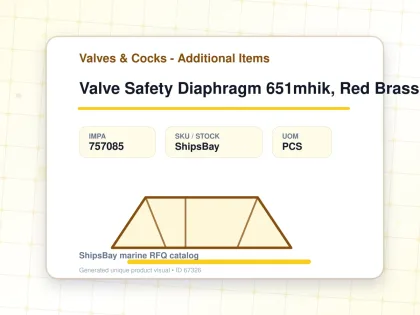 Valve Safety Diaphragm 651mhik, Red Brass 1-1/2" 2.5/3/3.5bar - Valves & Cocks - Additional Items - IMPA 757085 - UOM PCS