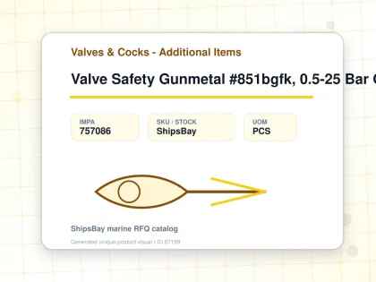 Valve Safety Gunmetal #851bgfk, 0.5-25 Bar G1/2" & 1" - Valves & Cocks - Additional Items - IMPA 757086 - UOM PCS