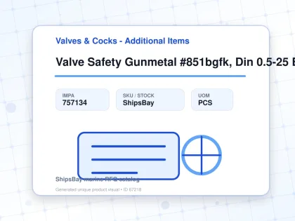 Valve Safety Gunmetal #851bgfk, Din 0.5-25 Bar G1/2" & 1/2" - Valves & Cocks - Additional Items - IMPA 757134 - UOM PCS
