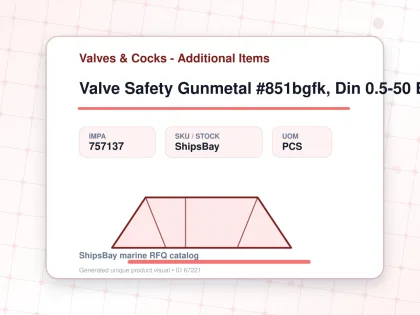 Valve Safety Gunmetal #851bgfk, Din 0.5-50 Bar G2" & 2" - Valves & Cocks - Additional Items - IMPA 757137 - UOM PCS