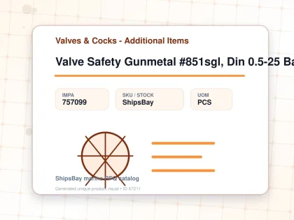 Valve Safety Gunmetal #851sgl, Din 0.5-25 Bar G1/2" & 1" - Valves & Cocks - Additional Items - IMPA 757099 - UOM PCS