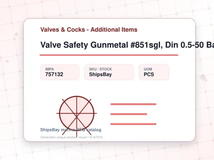 Valve Safety Gunmetal #851sgl, Din 0.5-50 Bar G1-1/2" & 2" - Valves & Cocks - Additional Items - IMPA 757132 - UOM PCS