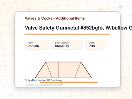 Valve Safety Gunmetal #852bgfo, W/bellow G/t W/o Lft Pn40 Dn50 - Valves & Cocks - Additional Items - IMPA 756286 - UOM PCS